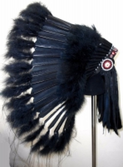 Coiffe indienne Navajo de 36 pouces Made in USA ( Mod. BLACK MESA )