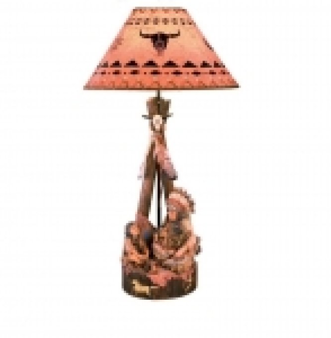 LAMPE INDIEN avec Enfant