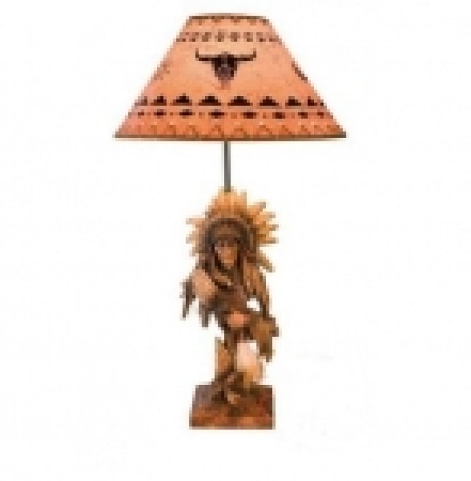 LAMPE TÈTE D’ INDIEN