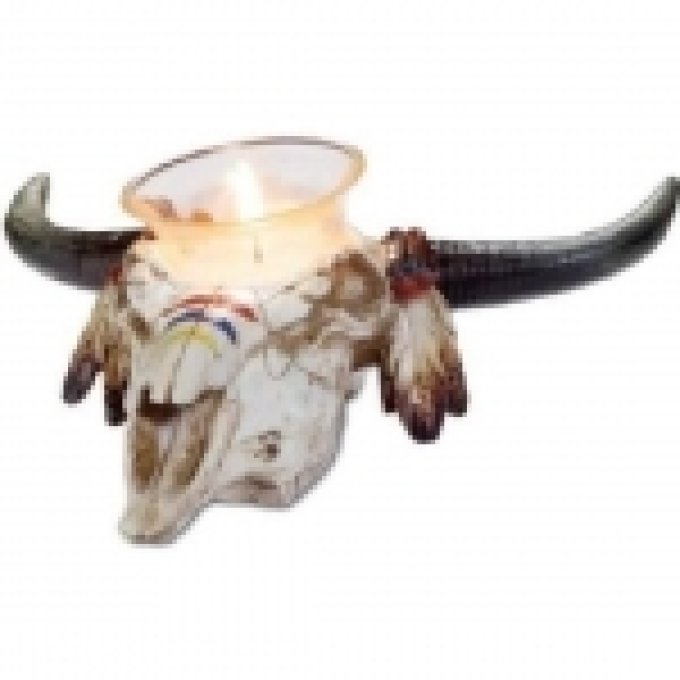 Bougeoir crane de bison