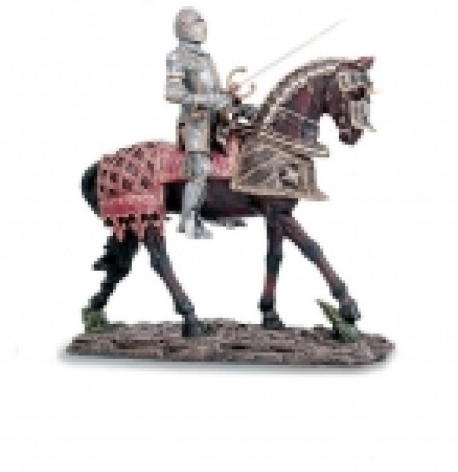 Statue CAVALIER en ARMURE