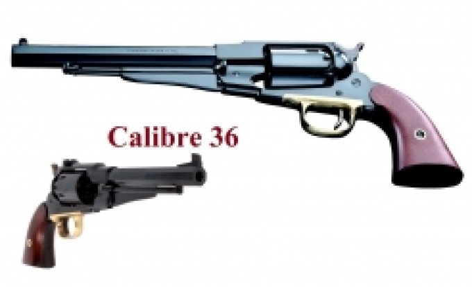 Revolver à poudre noire Remington 1858 Cal. 36
