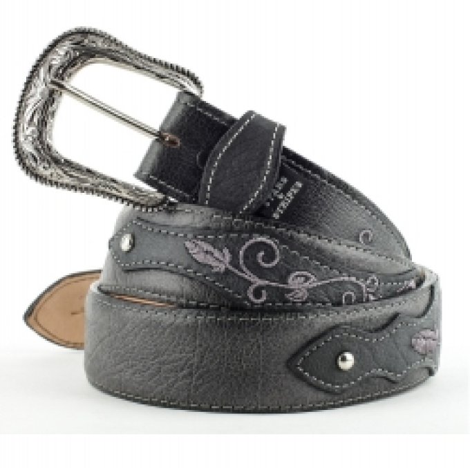 Ceinture en cuir Noire - Taille : 30