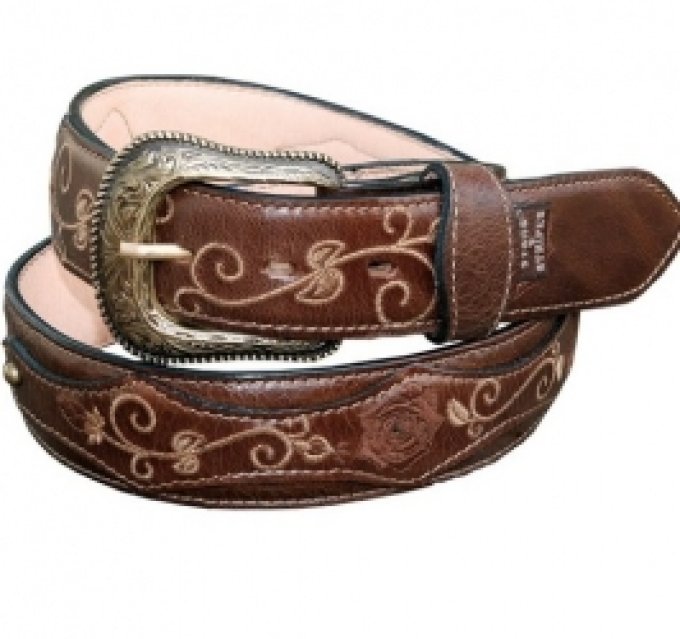 Ceinture en cuir Marron - Taille : 36