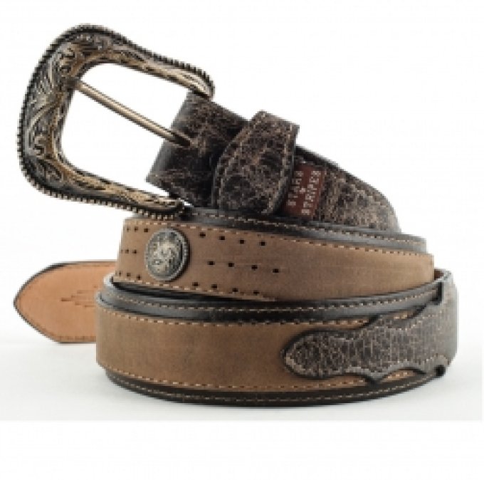 Ceinture en cuir Marron - Taille : 34