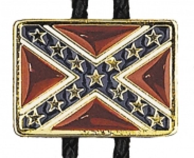 Bolotie motif drapeau rebel