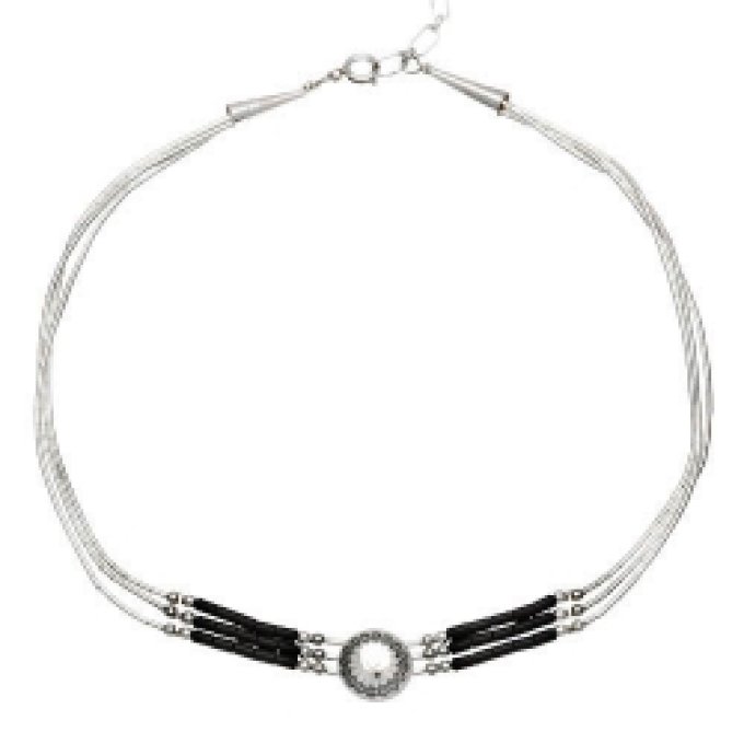 Collier 3 Fils + Choker Onyx