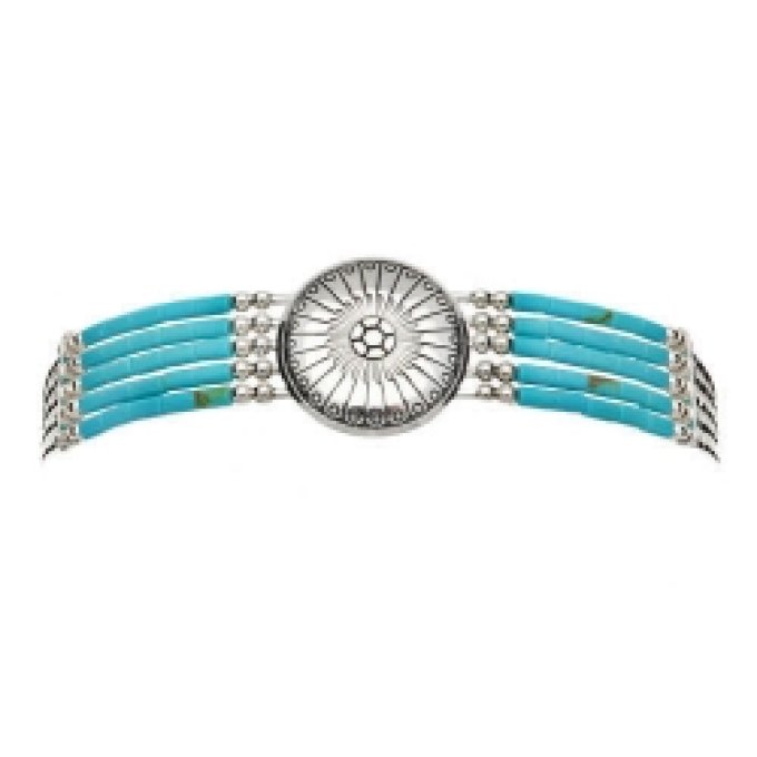 Bracelet 5 Fils Conchas Turquoise
