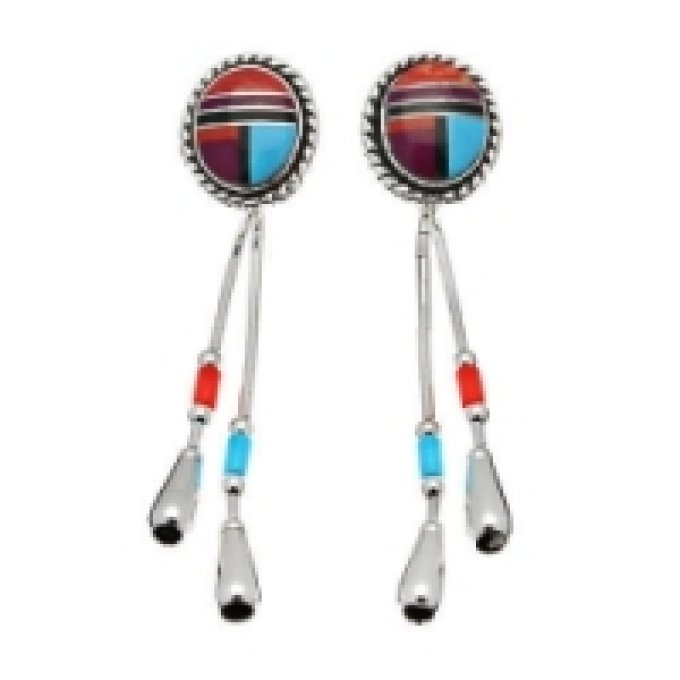 Boucle d’Oreilles Goute d’eau Pierres Multi couleurs