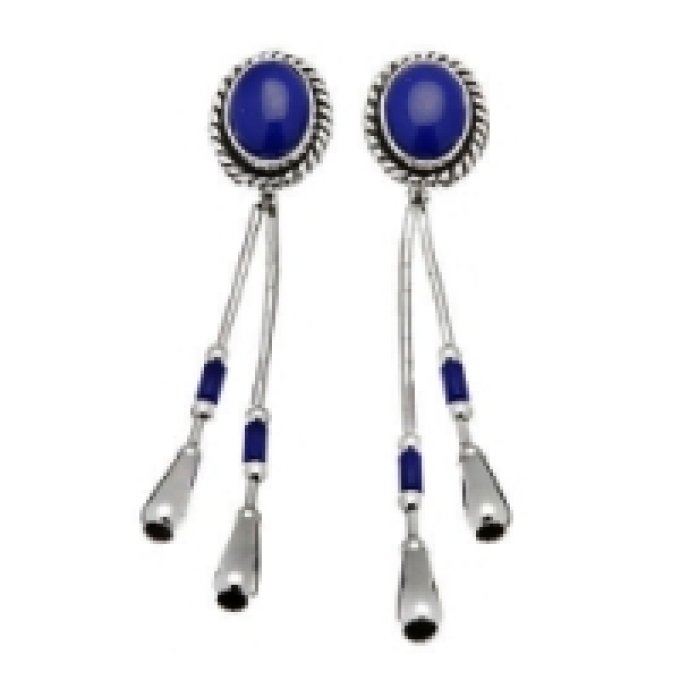 Boucle d’Oreilles Goute d’eau Lapis-Lazuli