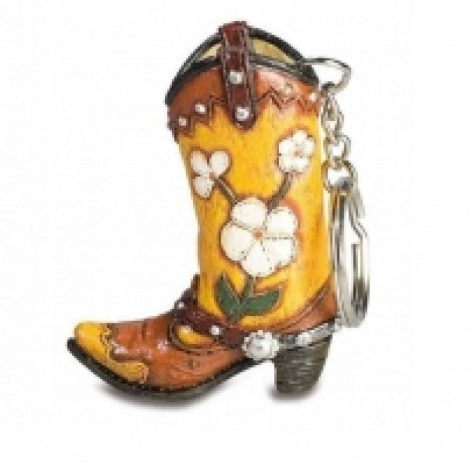 Porte clef botte Cow Boy - western