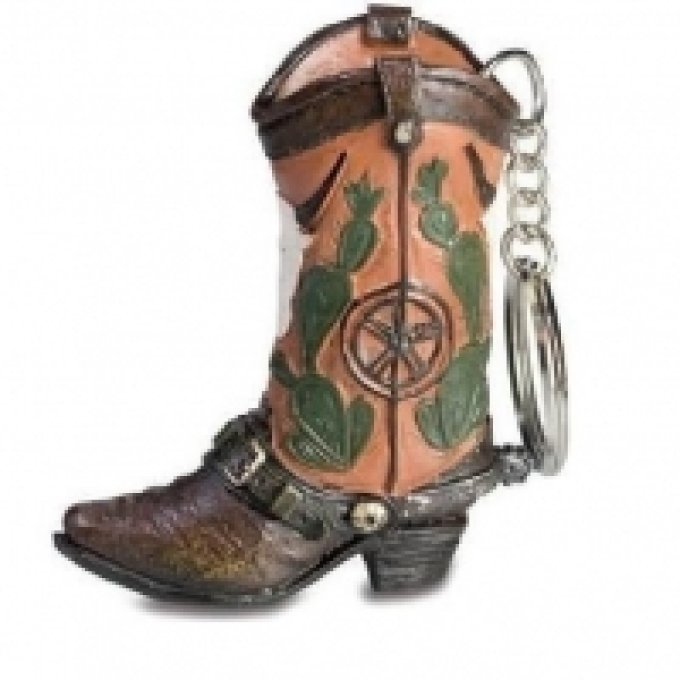 Porte clef botte Cow Boy - western