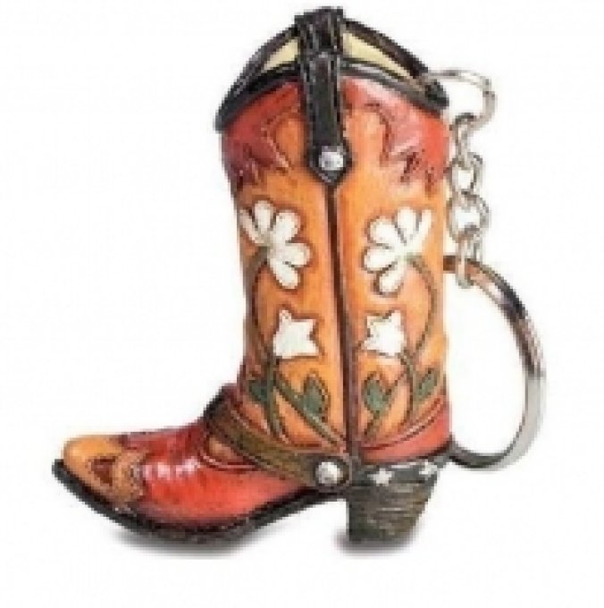 Porte clef botte Cow Boy - western