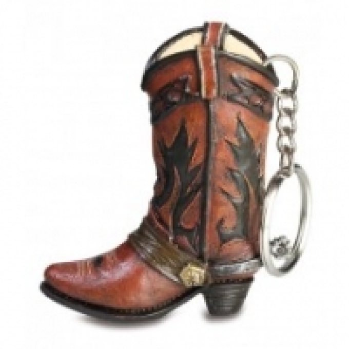 Porte clef botte Cow Boy - western