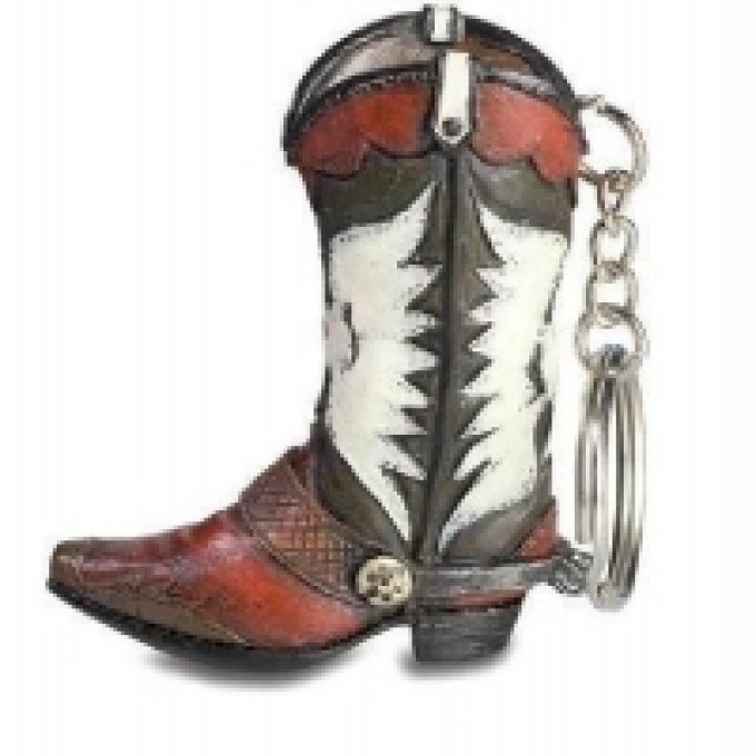 Porte clef botte Cow Boy - western