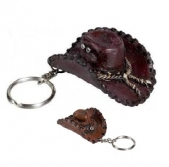 Porte clef chapeau cow boy - western