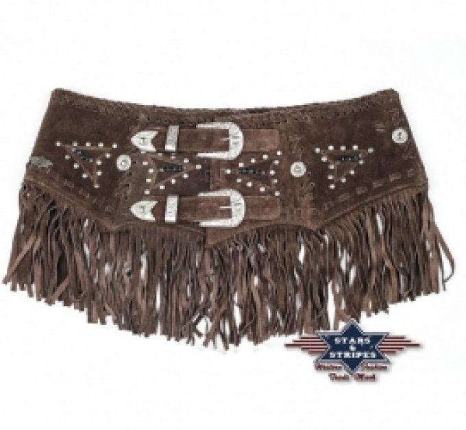 Ceinture à franges Western Gabby - Taille : XL