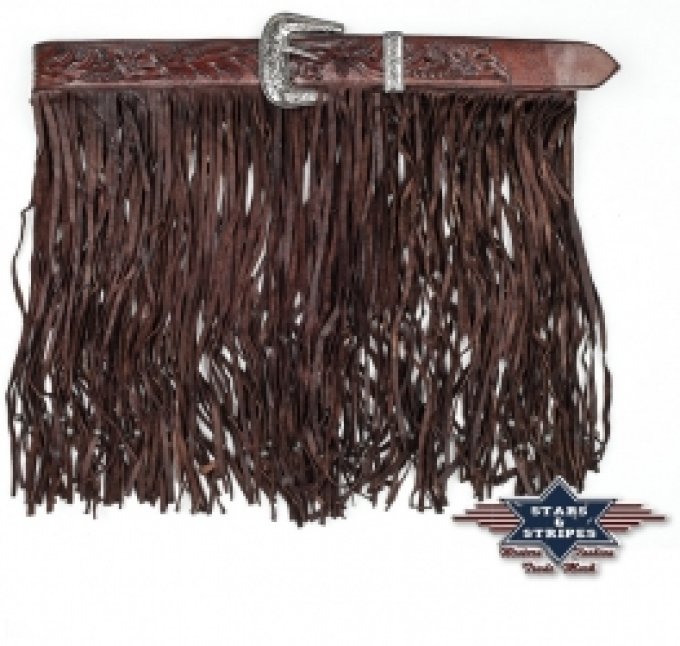 Ceinture à franges Western Angelina - Taille : 40