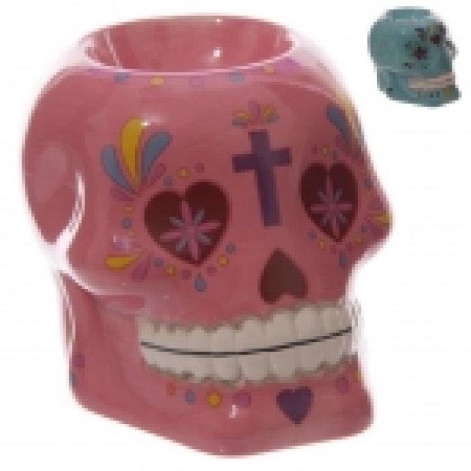 Bruleur à huile Céramique Rose jour des morts Mexicain