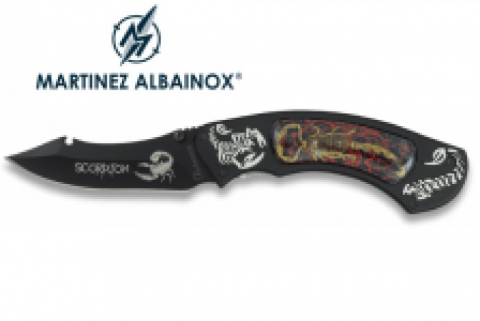 Couteau Pliant Scorpion rouge  lame de 8.6 cm