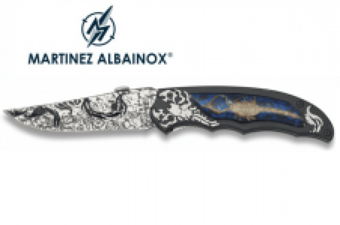 Couteau Pliant Scorpion bleu  lame de 9.5 cm