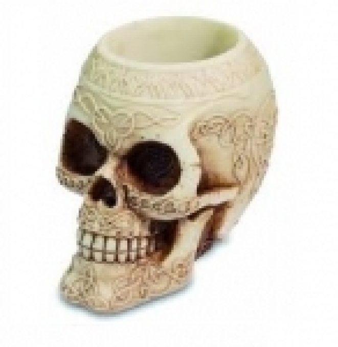 Pot à crayon crâne celtique de 10 cm