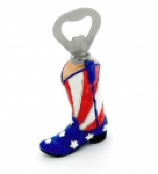 Decapsuleur botte drapeau USA