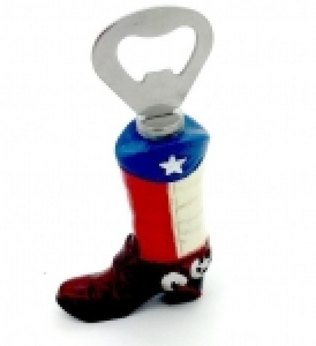 Decapsuleur botte drapeau TEXAS