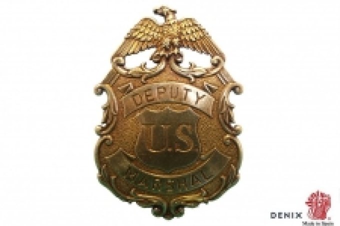 Badge de Marshalle Deputy doré avec aigle