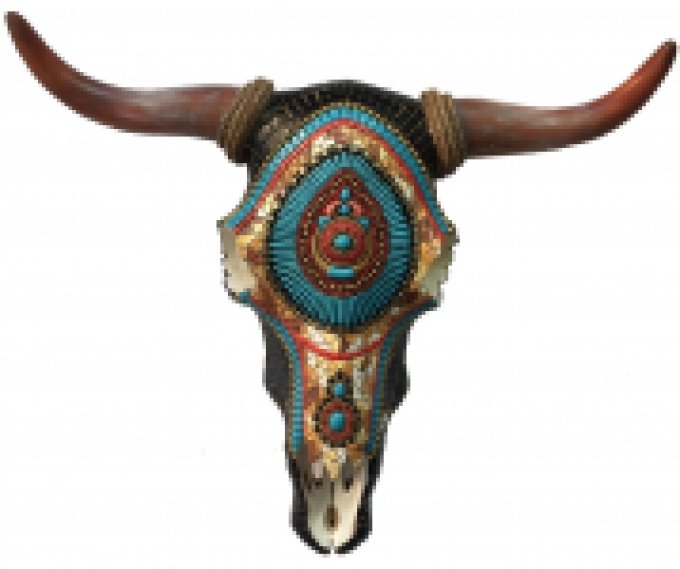 Crane de Vache résine mosaique turquoise