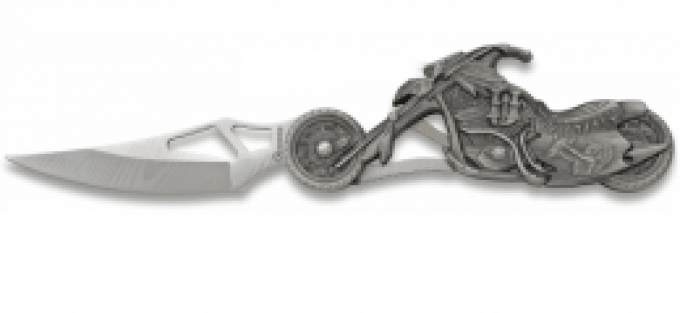 Couteau Pliant Moto indien  lame de 8.9 cm avec lampe