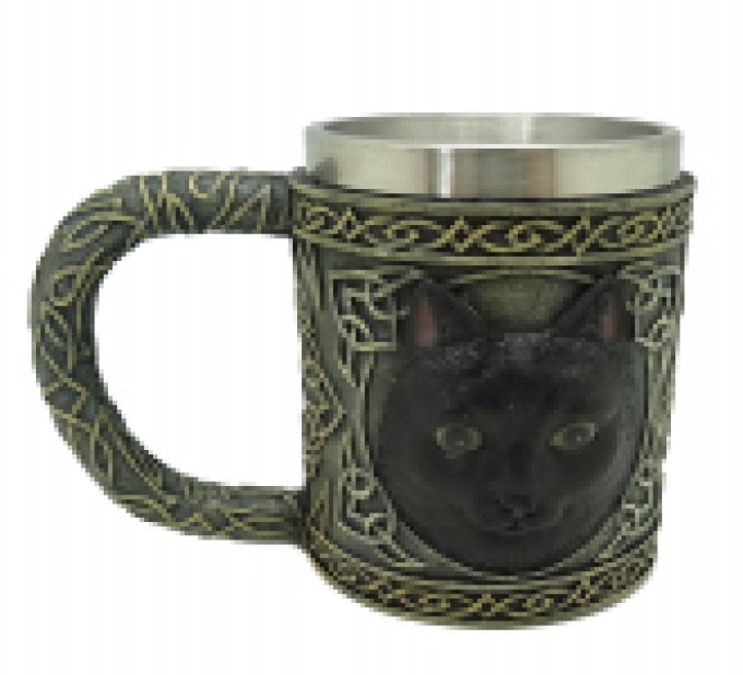 Chope Chat noire de 11 cm