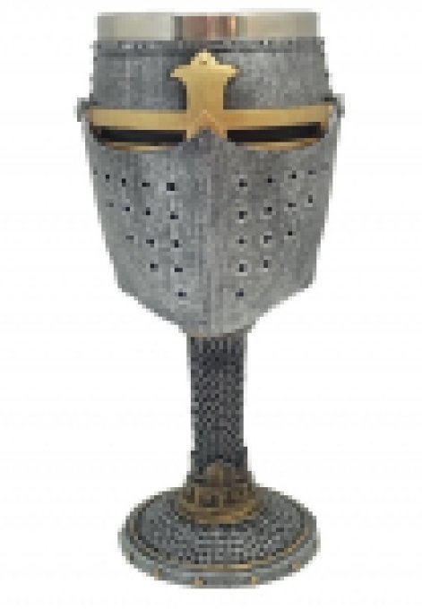 Calice ( ciboire, verre ) Heaume casque de 19.5 cm