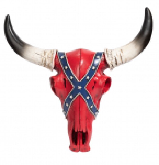 Crane de Vache résine drapeau sudiste