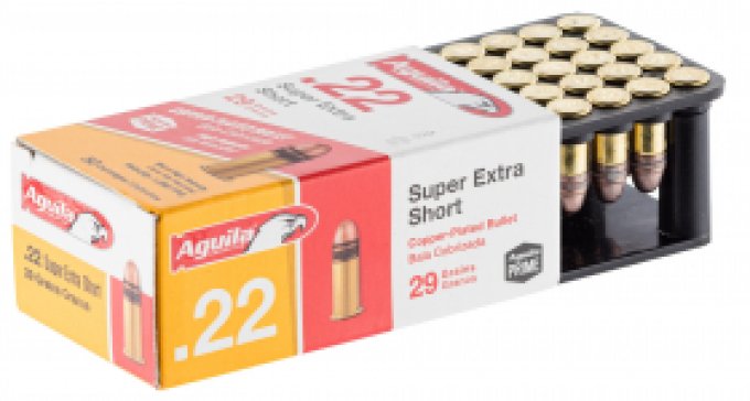 Cartouches 22LR AGUILA Extra Short  boite de 50