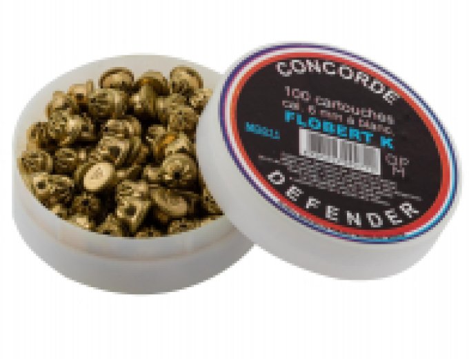 Boite de 100 Cartouches  Cal. 6 mm Flobert x 100 Concorde