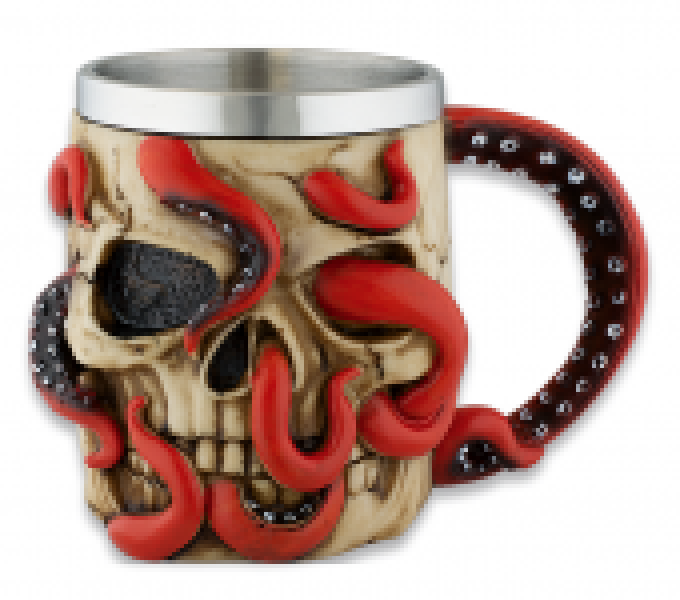 Chope tête de mort et Pieuvre de 11 cm