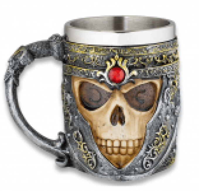 Chope tete de mort templier de 11 cm