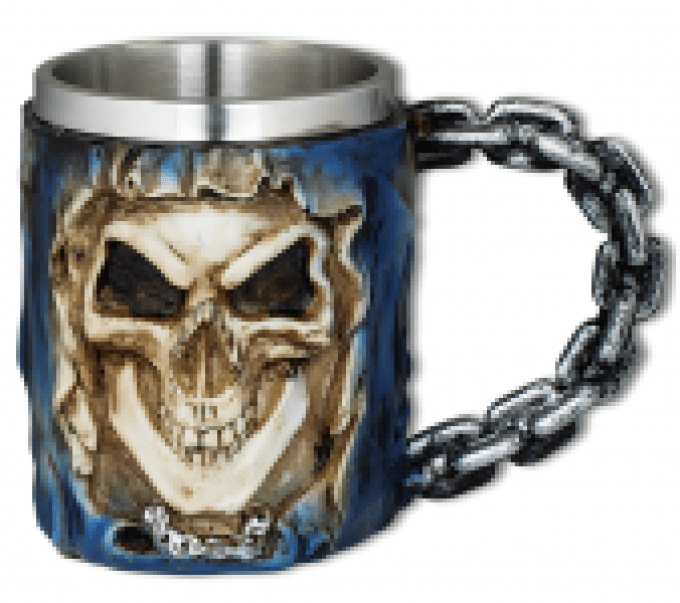 Chope Skull chaine de 11 cm