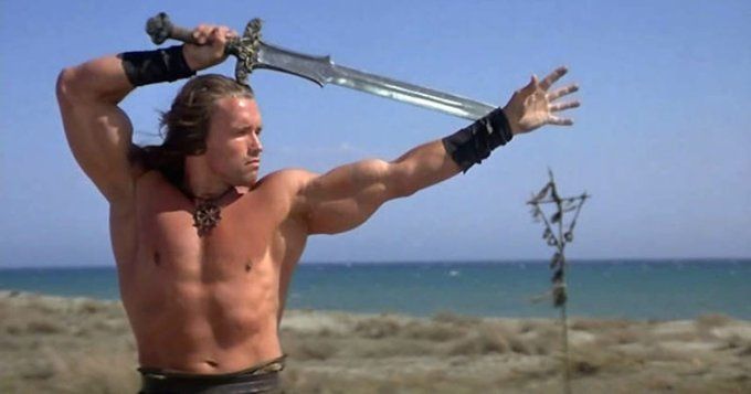 Epée Conan le Barbare  argenté /  Marto    