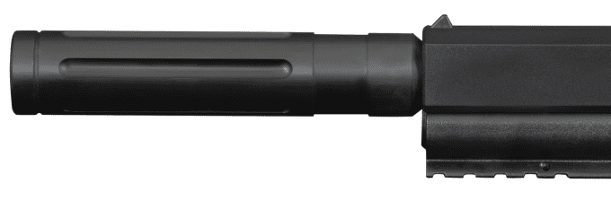 Pistolet  Vesta Sentinel avec extention de canon TACHYON-S  Cal 50 -17 Joules